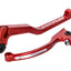 brake and clutch lever set Doppler CNC red for Rieju MRT 2018- Euro4 DOPPLER MOTOVEIKALS 21