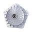 brake drum front GRIMECA NT 10 inch stub d=20mm silver mesh pattern for Vespa PK50-125, ?S, ?SS, ?XL, ?XL2, ?P200E, ?PX80-200, ?Lusso, T5 GRIMECA MOTOVEIKALS 21