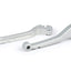 brake lever + clutch lever set BGM PRO CNC, silver matte, ABE for Vespa PX (year 2004-) HENG TONG disc brake BGM PRO MOTOVEIKALS 21