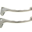 brake lever set left and right aluminum silver for Puch Maxi DIVERSE / IMPORT MOTOVEIKALS 21