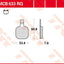 Brake Pad 6 Ea Mcb633Rq TRW TRW MOTOVEIKALS 21