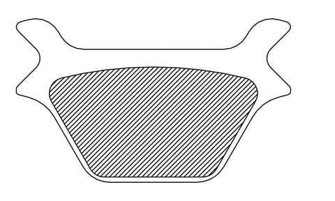 Brake Pad-Drag Organic DRAG SPECIALTIES DRAG SPECIALTIES MOTOVEIKALS 21