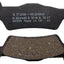Brake Pad - Drag Organic DRAG SPECIALTIES DRAG SPECIALTIES MOTOVEIKALS 21