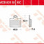 Brake Pad Organic Offroad TRW TRW MOTOVEIKALS 21