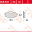 Brake Pad Organic Scooter -125 TRW TRW MOTOVEIKALS 21