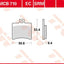 Brake Pad Organic Scooter -125 TRW TRW MOTOVEIKALS 21