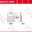 Brake Pad Organic Scooter TRW TRW MOTOVEIKALS 21
