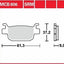 Brake Pad Organic Street TRW TRW MOTOVEIKALS 21