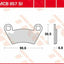 Brake Pad Sinter Offroad TRW TRW MOTOVEIKALS 21