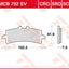Brake Pad Sinter Race Longlife TRW TRW MOTOVEIKALS 21