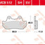 Brake Pad Sinter Rear Str TRW TRW MOTOVEIKALS 21