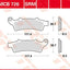 Brake Pad Sinter Scooter 125+ TRW TRW MOTOVEIKALS 21
