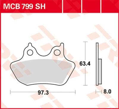 Brake Pad Trw 44082-00 TRW TRW MOTOVEIKALS 21