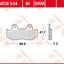 Brake Pad Trw Mcb534 TRW TRW MOTOVEIKALS 21