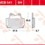 Brake Pad Trw Mcb541Sh TRW TRW MOTOVEIKALS 21