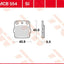 Brake Pad Trw Mcb554Si TRW TRW MOTOVEIKALS 21