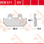 Brake Pad Trw Mcb571Sv TRW TRW MOTOVEIKALS 21
