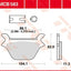 Brake Pad Trw Mcb583 TRW TRW MOTOVEIKALS 21