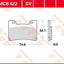 Brake Pad Trw Mcb622Sv TRW TRW MOTOVEIKALS 21