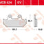 Brake Pad Trw Mcb624Sv TRW TRW MOTOVEIKALS 21