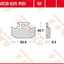 Brake Pad Trw Mcb625Si TRW TRW MOTOVEIKALS 21