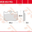Brake Pad Trw Mcb653Rq TRW TRW MOTOVEIKALS 21