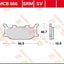 Brake Pad Trw Mcb666Sv TRW TRW MOTOVEIKALS 21