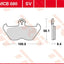 Brake Pad Trw Mcb680Sv TRW TRW MOTOVEIKALS 21