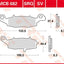 Brake Pad Trw Mcb682Sv TRW TRW MOTOVEIKALS 21