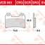 Brake Pad Trw Mcb683Crq TRW TRW MOTOVEIKALS 21