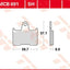 Brake Pad Trw Mcb691Sh TRW TRW MOTOVEIKALS 21