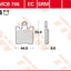 Brake Pad Trw Mcb706Sv TRW TRW MOTOVEIKALS 21