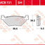 Brake Pad Trw Mcb731Sh TRW TRW MOTOVEIKALS 21