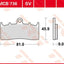 Brake Pad Trw Mcb736Sv TRW TRW MOTOVEIKALS 21