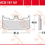 Brake Pad Trw Mcb747Sv TRW TRW MOTOVEIKALS 21