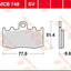 Brake Pad Trw Mcb748Sv TRW TRW MOTOVEIKALS 21