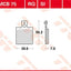 Brake Pad Trw Mcb75Rq TRW TRW MOTOVEIKALS 21