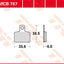 Brake Pad Trw Mcb767 TRW TRW MOTOVEIKALS 21