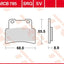 Brake Pad Trw Mcb785Sv TRW TRW MOTOVEIKALS 21