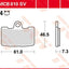 Brake Pad Trw Mcb810Sv TRW TRW MOTOVEIKALS 21