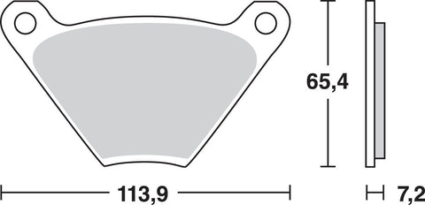 Brake Pad Trw Mcb97 TRW TRW MOTOVEIKALS 21