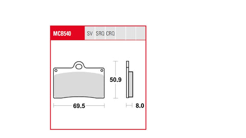 Brake Pad Trw TRW TRW MOTOVEIKALS 21