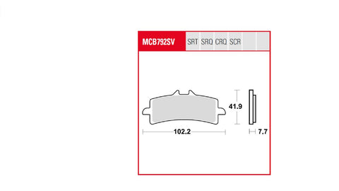 Brake Pad Trw TRW TRW MOTOVEIKALS 21