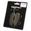 Brake pads -BGM 77.4x42.3/98.8x42.3mm- CAGIVA Elefant i.e. 900cc 1991-1992 (r), DAELIM City Ace 110cc 2006 (), Roadwin 125cc 2003 (), DAELIM 4 wheels ET Quad 250cc 2006 (f/r), HONDA CBF 250cc 2004 (), Dream 50cc 2001 (f/r), NS1 Replica 75cc 1992 (f/r), NS BGM ORIGINAL MOTOVEIKALS 21