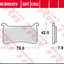 Brake Pads Carbon Track TRW TRW MOTOVEIKALS 21