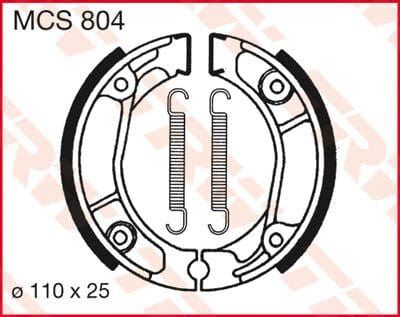Brake Shoes Trw Mcs804 TRW TRW MOTOVEIKALS 21