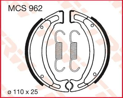 Brake Shoes Trw Mcs962 TRW TRW MOTOVEIKALS 21