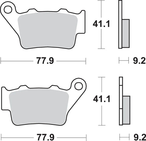 Bremžu kluči SBS Sintered 675LS SBS MOTOVEIKALS 21