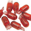 Bulb Red 5W T10 10Pk DRAG SPECIALTIES DRAG SPECIALTIES MOTOVEIKALS 21