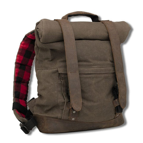 Burly Roll Top backpack dark oak BURLY MOTOVEIKALS 21